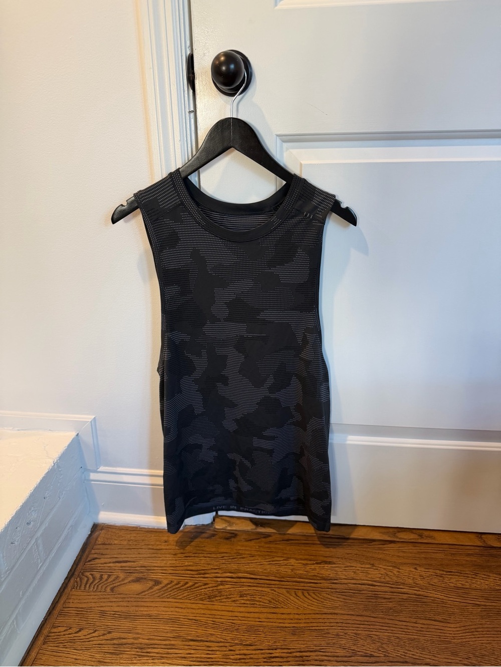 lululemon athletica Men's Black Camouflage Tank Top